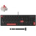 Клавиатура механическая Lemokey X3 104Key, Keychron Red, USB-A, QMK/VIA, EN/KZ/RU, Red Led, черный
