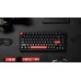 Клавиатура механическая Lemokey X4 84Key, Keychron Brown, USB-A, QMK, EN/KZ/RU, Red led, черный