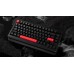 Клавиатура механическая Lemokey X4 84Key, Keychron Brown, USB-A, QMK, EN/KZ/RU, Red led, черный
