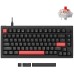 Клавиатура механическая Lemokey X4 84Key, Keychron Red, USB-A, QMK, EN/KZ/RU, Red led, черный