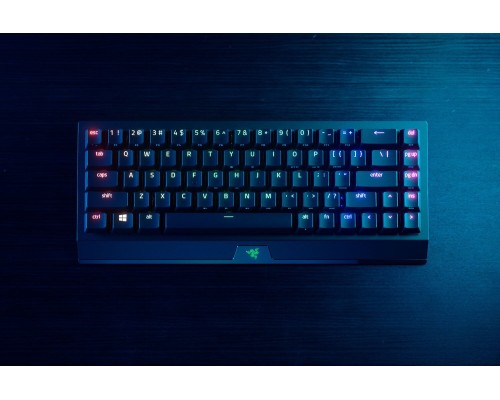 Клавиатура механическая Razer BlackWidow V3 Mini HyperSpeed 68key, Yellow Switch, USB-A/WL/BT, EN/RU, RGB, чёрный