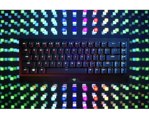 Клавиатура механическая Razer BlackWidow V3 Mini HyperSpeed 68key, Yellow Switch, USB-A/WL/BT, EN/RU, RGB, чёрный