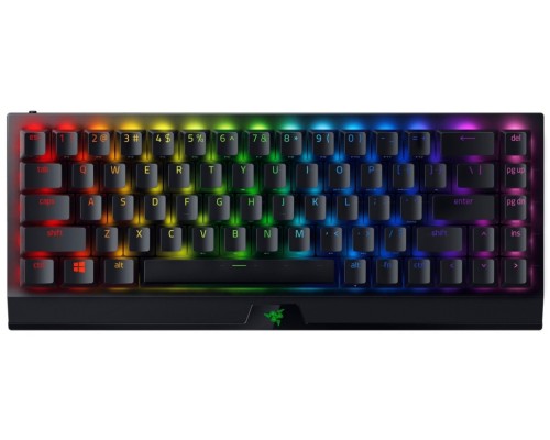 Клавиатура механическая Razer BlackWidow V3 Mini HyperSpeed 68key, Yellow Switch, USB-A/WL/BT, EN/RU, RGB, чёрный