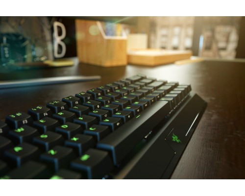 Клавиатура механическая Razer BlackWidow V3 Mini HyperSpeed 68key, Yellow Switch, USB-A/WL/BT, EN/RU, RGB, чёрный