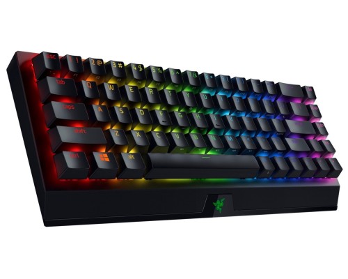Клавиатура механическая Razer BlackWidow V3 Mini HyperSpeed 68key, Yellow Switch, USB-A/WL/BT, EN/RU, RGB, чёрный