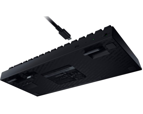 Клавиатура механическая Razer BlackWidow V3 Mini HyperSpeed 68key, Yellow Switch, USB-A/WL/BT, EN/RU, RGB, чёрный
