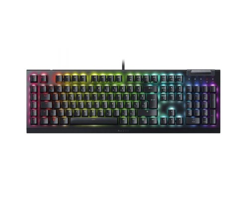Клавиатура механическая Razer BlackWidow V4 X 110key, Green Switch, USB-A, EN/RU, RGB, чёрный