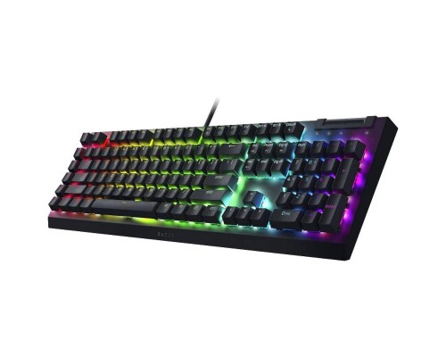 Клавиатура механическая Razer BlackWidow V4 X 110key, Green Switch, USB-A, EN/RU, RGB, чёрный