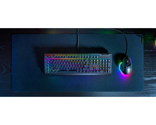 Клавиатура механическая Razer BlackWidow V4 X 110key, Green Switch, USB-A, EN/RU, RGB, чёрный
