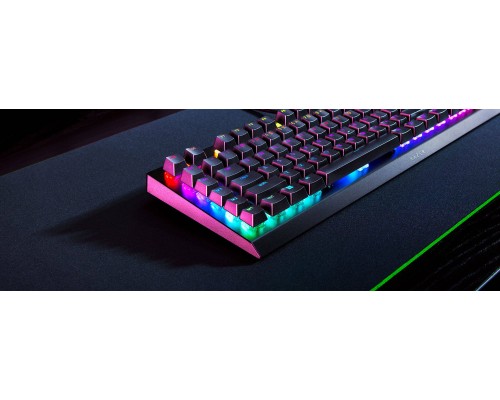 Клавиатура механическая Razer BlackWidow V4 X 110key, Green Switch, USB-A, EN/RU, RGB, чёрный