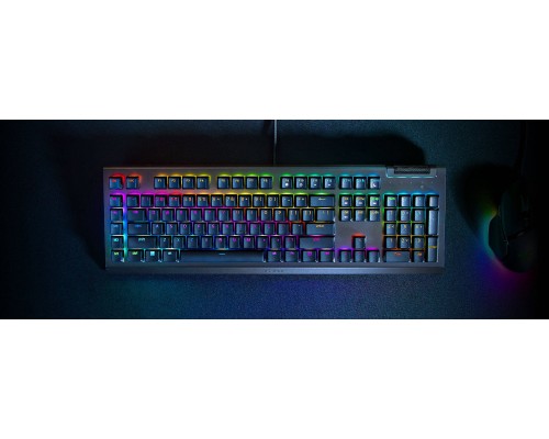 Клавиатура механическая Razer BlackWidow V4 X 110key, Green Switch, USB-A, EN/RU, RGB, чёрный