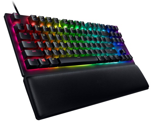 Клавиатура механическая Razer Huntsman V2 TKL 87key, Red Switch, USB-A, EN/RU, RGB, чёрный