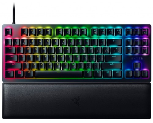 Клавиатура механическая Razer Huntsman V2 TKL 87key, Red Switch, USB-A, EN/RU, RGB, чёрный