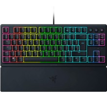 Клавиатура механическая Razer Ornata V3 TKL 84key, Mecha-Membrane Switch, USB-A, EN/RU, RGB, чёрный