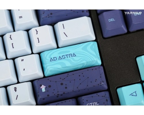 Механическая клавиатура Varmilo VEM108 Aurora EC V2 Rose EN Темно-синий Голубой