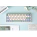 Клавиатура механическая Varmilo Minilo VXT67 Eucalyptus 67Key, Gateron G Pro 2.0 Yellow, BT/WL/USB-A, Hot-Swap, EN, RGB, Рожевий