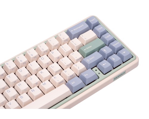 Клавиатура механическая Varmilo Minilo VXT67 Eucalyptus 67Key, Kailh Prestige Red, BT/WL/USB-A, Hot-Swap, EN, RGB, Рожевий