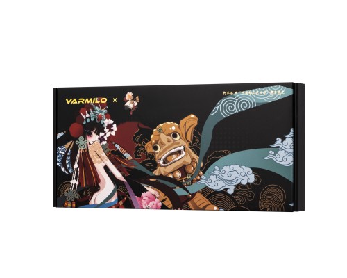 Клавиатура механическая Varmilo VEM87 Beijing Opera 87Key, EC V2 Sakura, USB-A, EN/UKR, White Led, Чорний