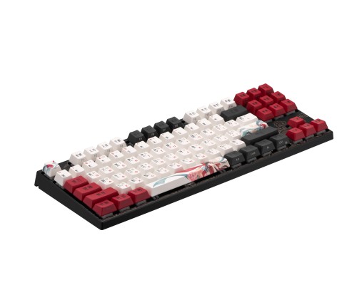 Клавиатура механическая Varmilo VEM87 Beijing Opera 87Key, EC V2 Sakura, USB-A, EN/UKR, White Led, Чорний
