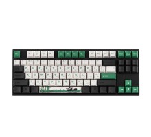 Клавиатура механическая Varmilo VEM87 Panda R2 87Key, EC V2 Ivy, USB-A, EN/UKR, White Led, Зелений