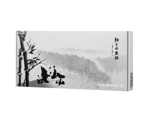 Клавиатура механическая Varmilo VEM87 Panda R2 87Key, EC V2 Ivy, USB-A, EN/UKR, White Led, Зелений