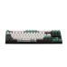 Клавиатура механическая Varmilo VEM87 Panda R2 87Key, EC V2 Ivy, USB-A, EN/UKR, White Led, Зелений