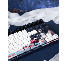 Клавиатура механическая Varmilo VPE87 Chang'e 87Key, Cherry Mx Red, BT/WL/USB-A, EN, White Led, Синій