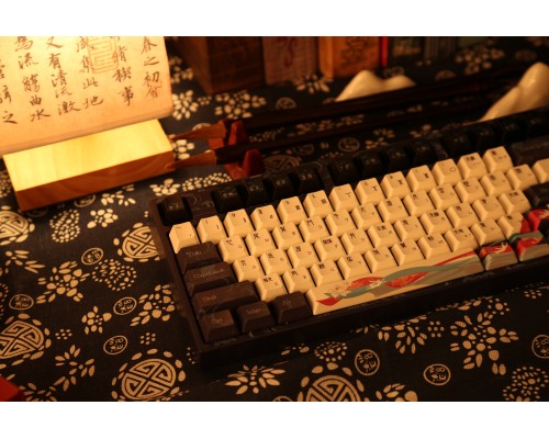 Клавиатура механическая Varmilo VPE87 Chang'e 87Key, Cherry Mx Red, BT/WL/USB-A, EN, White Led, Синій
