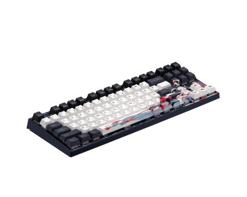 Клавиатура механическая Varmilo VPE87 Chang'e 87Key, Cherry Mx Red, BT/WL/USB-A, EN, White Led, Синій