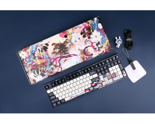 Клавиатура механическая Varmilo VPE87 Chang'e 87Key, Cherry Mx Red, BT/WL/USB-A, EN, White Led, Синій