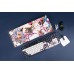 Клавиатура механическая Varmilo VPE87 Chang'e 87Key, Cherry Mx Red, BT/WL/USB-A, EN, White Led, Синій