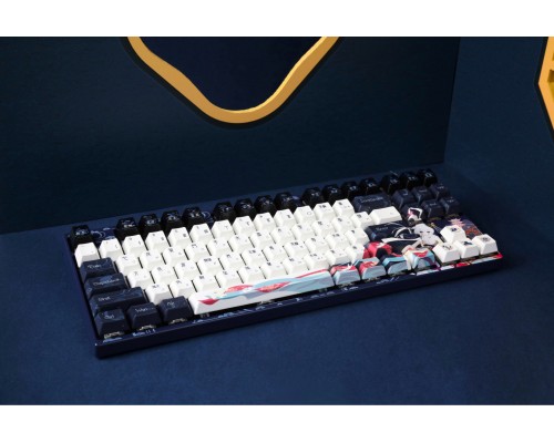 Клавиатура механическая Varmilo VPE87 Chang'e 87Key, Cherry Mx Red, BT/WL/USB-A, EN, White Led, Синій