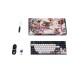 Клавиатура механическая Varmilo VPE87 Chang'e 87Key, Cherry Mx Red, BT/WL/USB-A, EN, White Led, Синій