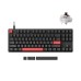 Клавиатура механическая Lemokey X1 87Key, Keychron Brown, USB-A, QMK/VIA, EN/KZ/RU, Red led, черный