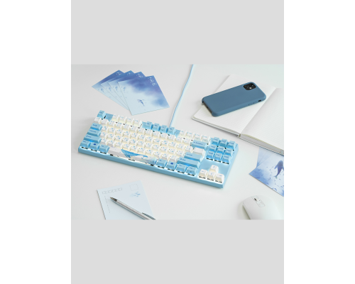 Механическая клавиатура Varmilo VEM87 Sea Melody EC V2 Ivy UA белый VEM87