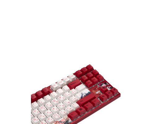 Механическая клавиатура Varmilo VEM87 Koi 87Key EC V2 Sakura USB-A EN/UKR White LED красный VEM87