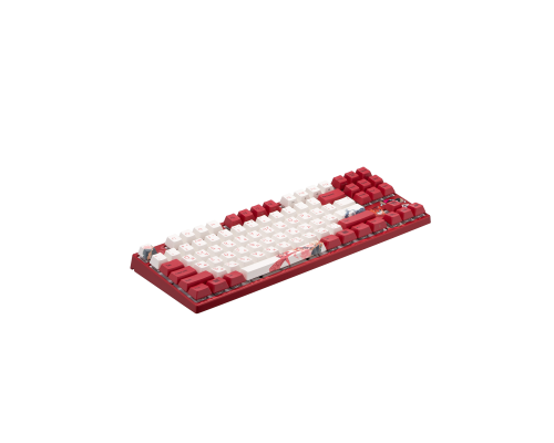 Механическая клавиатура Varmilo VEM87 Koi 87Key EC V2 Sakura USB-A EN/UKR White LED красный VEM87