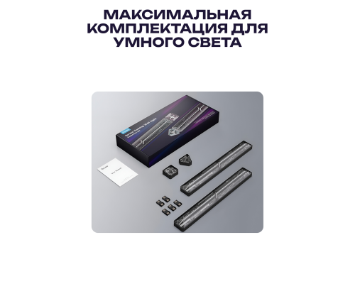 Набор настенных светильников Govee H1063 Gaming Wall light Expansion Kit, 2шт, RGBIC, WI-FI/Bluetooth, фіолетовий