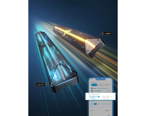 Набор настенных светильников Govee H1063 Gaming Wall light Expansion Kit, 2шт, RGBIC, WI-FI/Bluetooth, фіолетовий