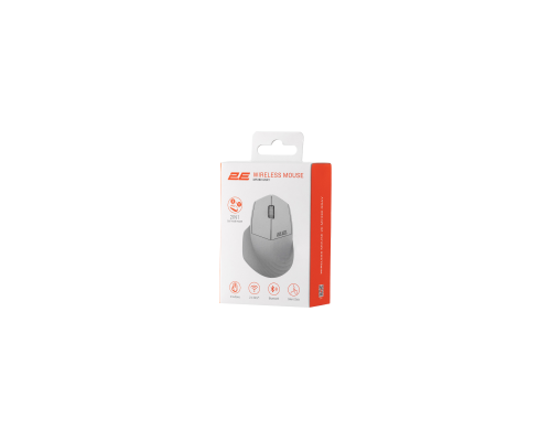 Беспроводная мышь 2E MF280 Silent WL/BT Gray (2E-MF280WGR)