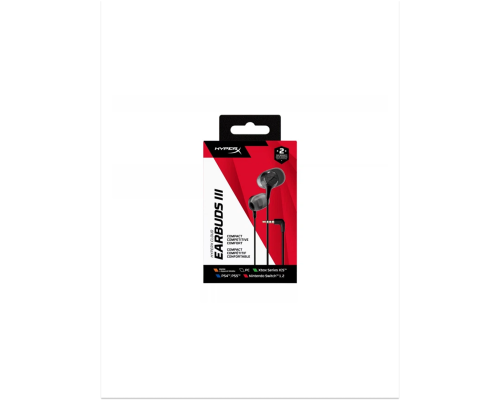 Проводные игровые наушники HyperX Cloud Earbuds III, черные (BN7R9AA)