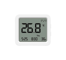 Датчик температуры и влажности Xiaomi Smart Temperature and Humidity Monitor 3 с большим ЖК-дисплеем и точным контролем
