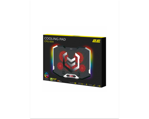 Подставка для ноутбука 2E GAMING CPG-004 до 15.6 дюймов с RGB подсветкой и держателем для смартфона