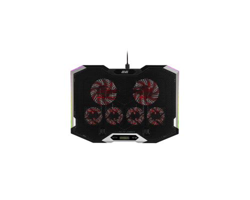 Подставка для ноутбука 2E GAMING CPG-004 до 15.6 дюймов с RGB подсветкой и держателем для смартфона