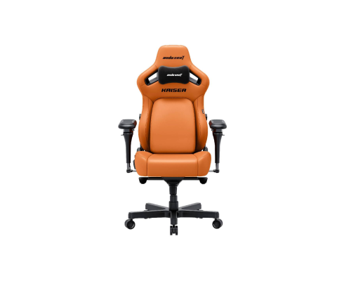 Кресло AndaSeat Kaiser 4 V2 XL, ПВХ кожа, 6D-Armrests, оранжевый (AD12YDDC-XLL-20-O-PV/C-03)
