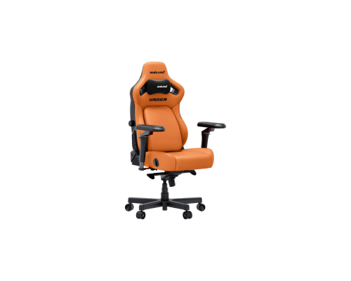 Кресло AndaSeat Kaiser 4 V2 XL, ПВХ кожа, 6D-Armrests, оранжевый (AD12YDDC-XLL-20-O-PV/C-03)