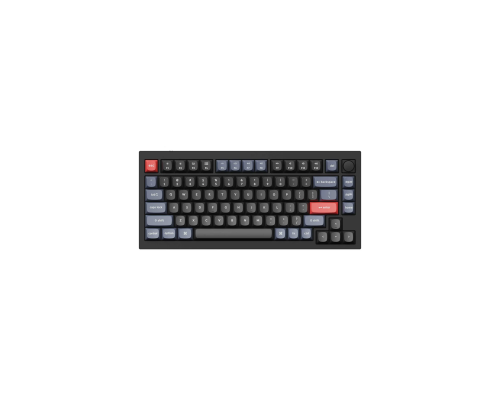 Клавиатура Keychron Q1 QMK HotSwappable Gateron Phantom Blue RGB Knob Black (Q1M2_Keychron)
