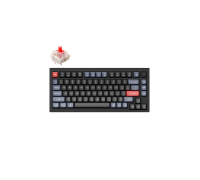 Клавиатура Keychron Q1 QMK HotSwappable Gateron Phantom Blue RGB Knob Black (Q1M2_Keychron)