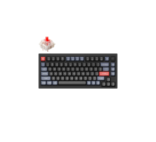 Клавиатура Keychron Q1 QMK HotSwappable Gateron Phantom Blue RGB Knob Black (Q1M2_Keychron)
