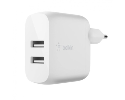 Сетевое ЗУ Belkin  Home Charger (24W) DUAL USB 2.4A, white